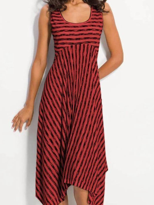 Striped Dress Sexy Size Fat Mm Dress