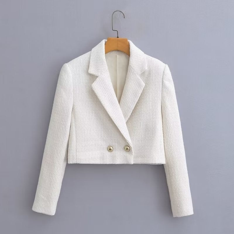 Chunky Knit Cropped Jacket