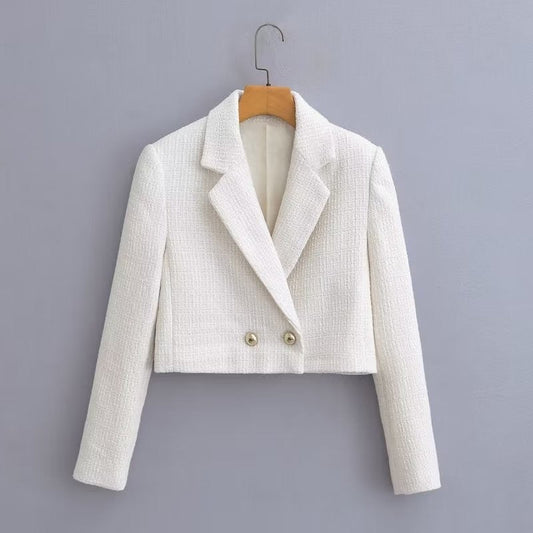 Chunky Knit Cropped Jacket