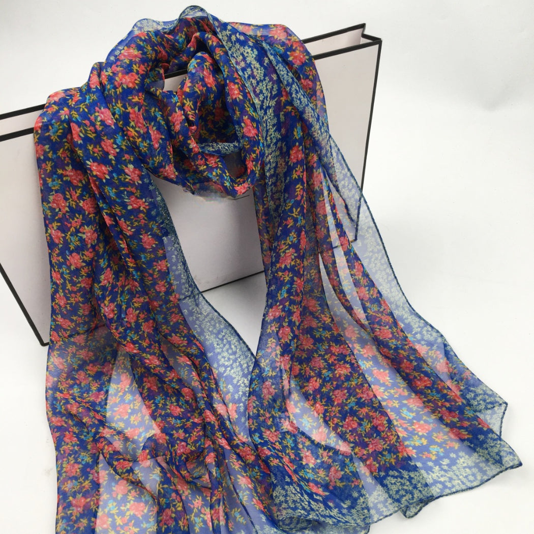 Scarvii - Daisy Print Scarf - Cool &amp; Soft