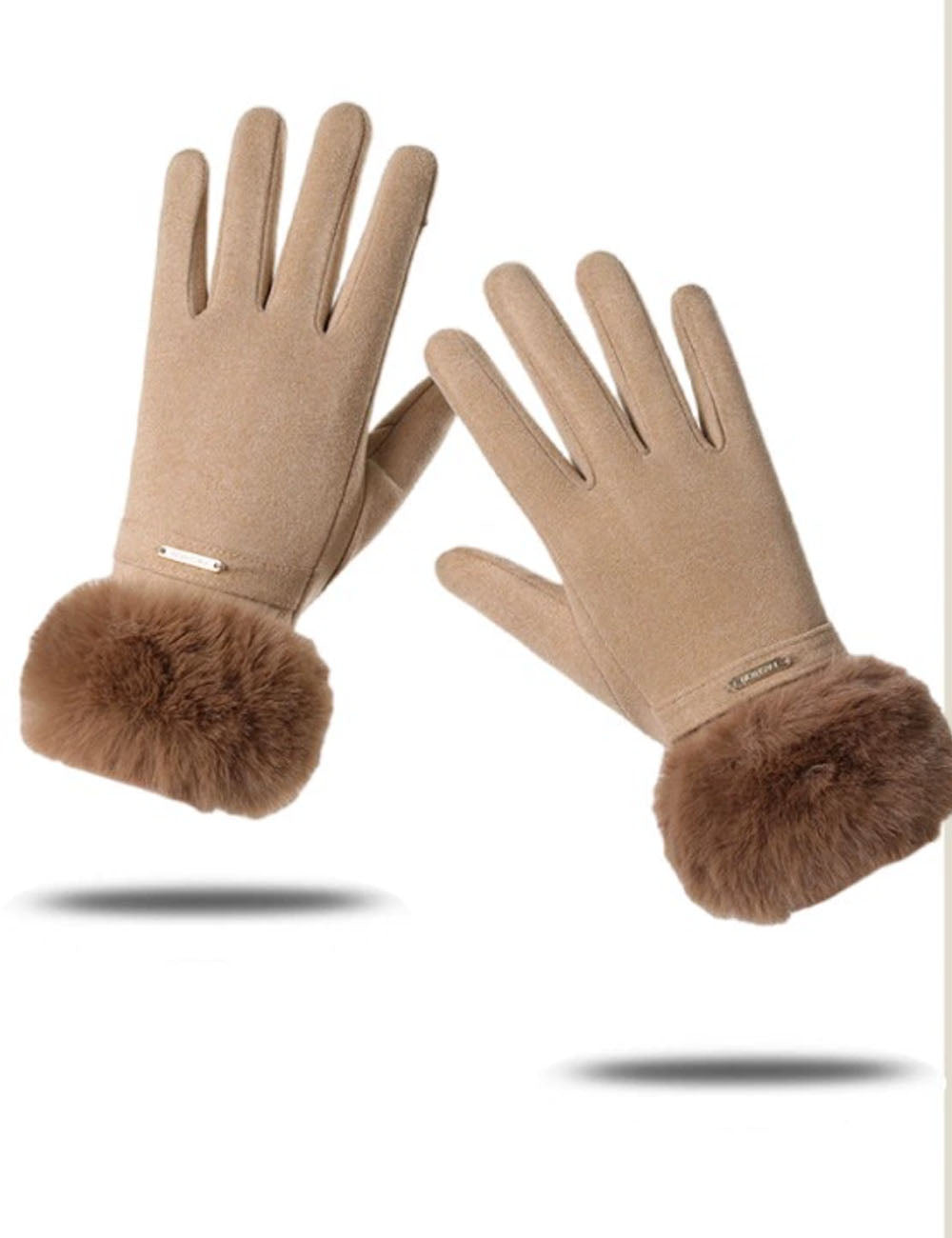 Winter Soft Windproof Thick Fleece Thermal Gloves