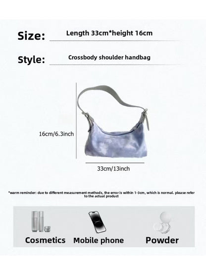Cosbai - Tie-Dye Foldable Crossbody Canvas Bag