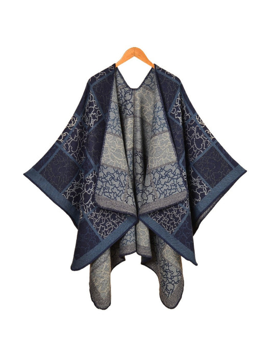 Scarvii - Large Size Line Plaid Scarf Shawl