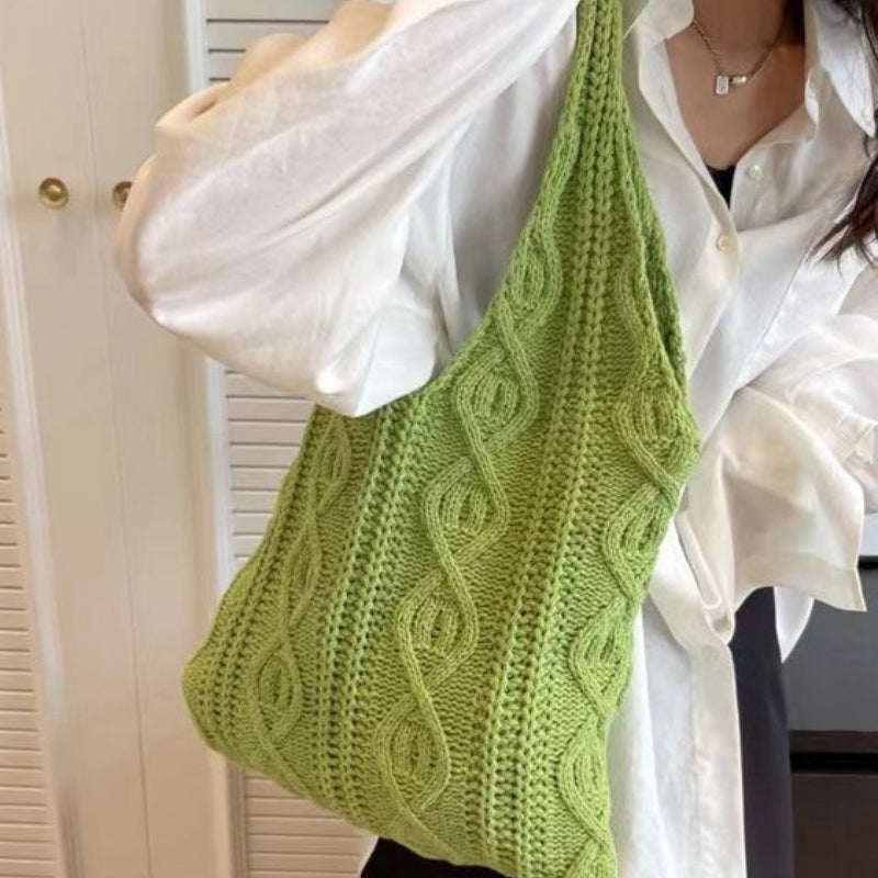 Crochet Tote Bag Beach Knitting Bag