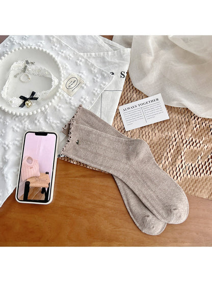 Rufia - Disc Decor Women's Mid-Calf Capsule Socks