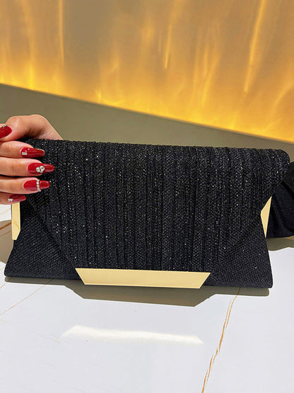 Chains Contrast Color Sequined Split-Joint Evening Bags&Clutches