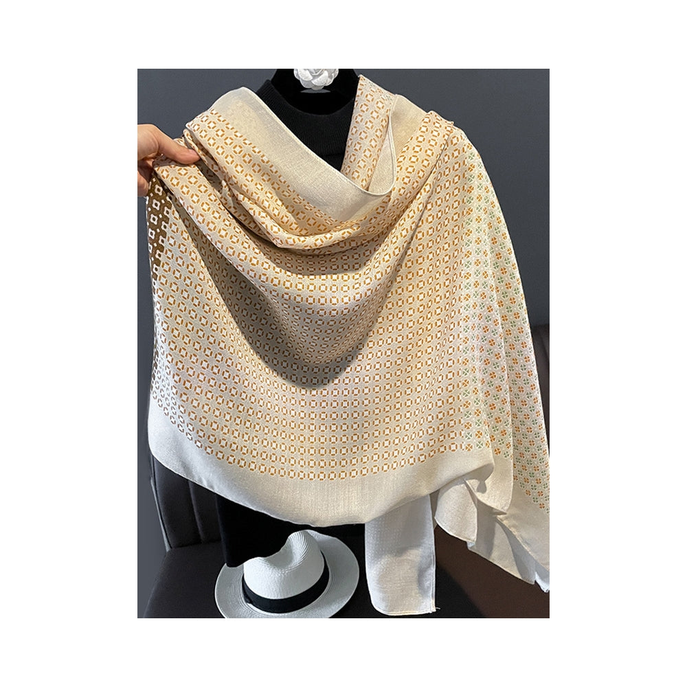 Linen Printed Sun-Proof Warm Shawl Scarf