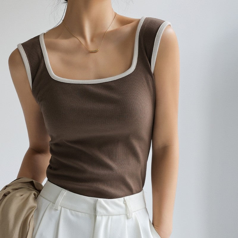 The Little Knitted Camisole With V Neck
