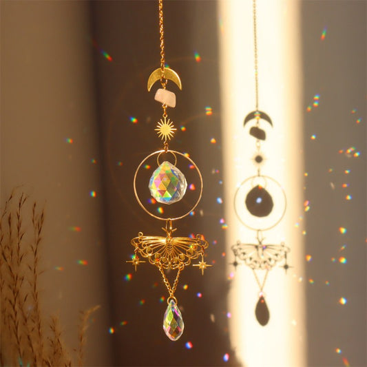 3+ Metal Butterfly Crystal Suncatch Hangings