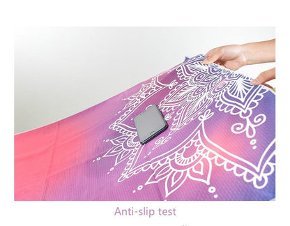 Slim Yoga Mat Non-Slip Female Sweat-Absorbent Beginner Folding Portable Bedding Yoga Blanket Towel Yoga Shop Towel Machine Washable