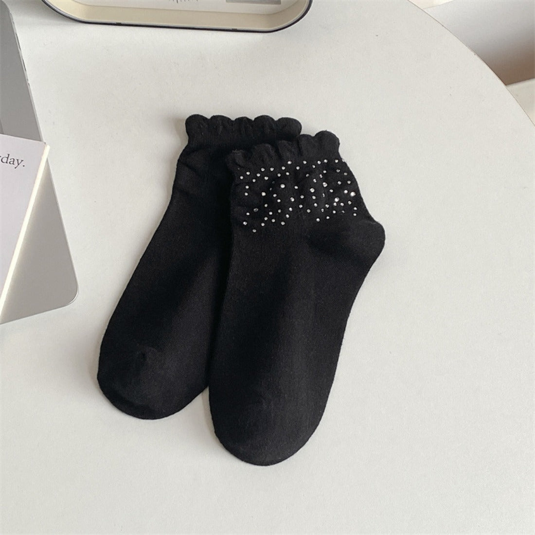 Rufia - Bubble Trim Solid Low-Cut Socks
