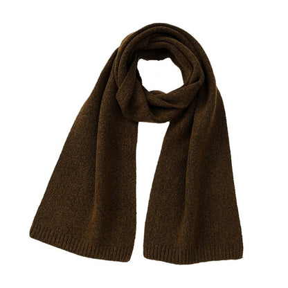 Wool Solid Color Knit Scarf