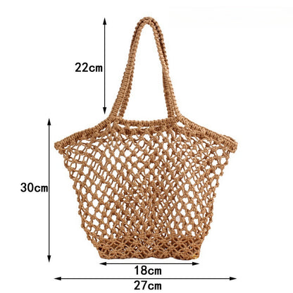 Crochet Market Bag Beach Vacation Net Bag