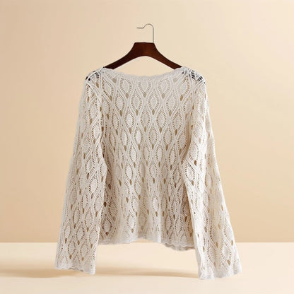 Crosa - Diamond Crochet Cardigan – All-Season Lace Cover-Up