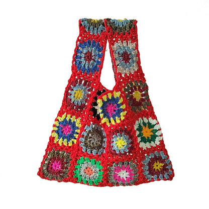 Crochet Granny Square Bag Patchwork Bag