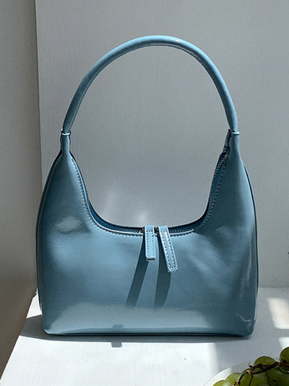 Geometric Split-Joint Zipper Shoulder Bags Handbags
