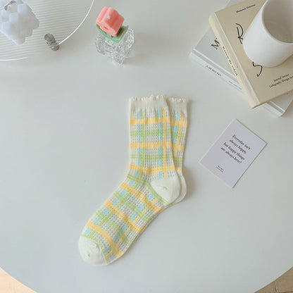 Rufia - Colorful Tulip Crew Socks