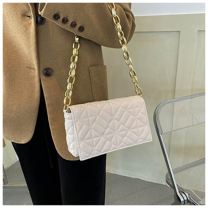 Women's Simple Thick Chain One Shoulder Underarm Handbag