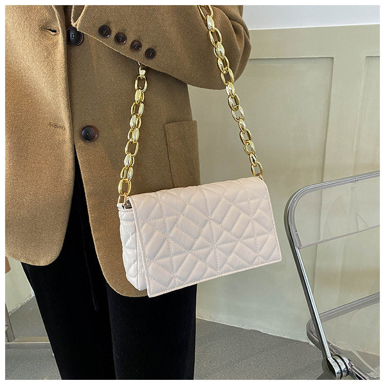 Women's Simple Thick Chain One Shoulder Underarm Handbag