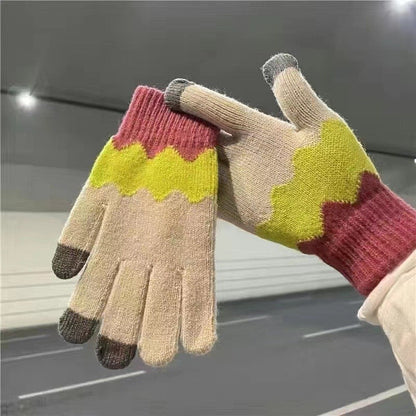 Kids Finger Touchscreen Knitted Gloves