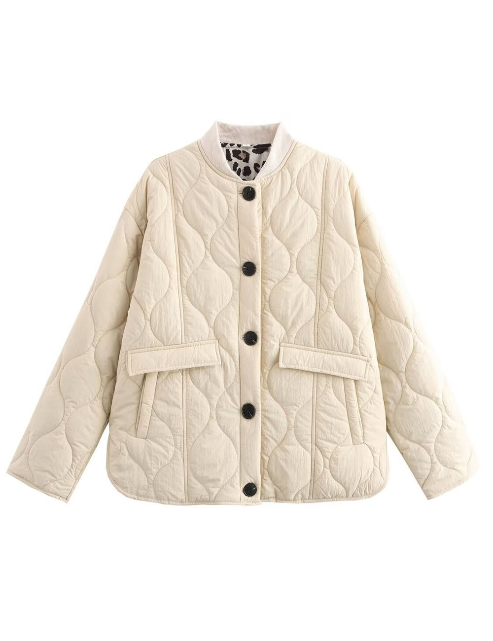Casual Quilted Button Down Padded Coat