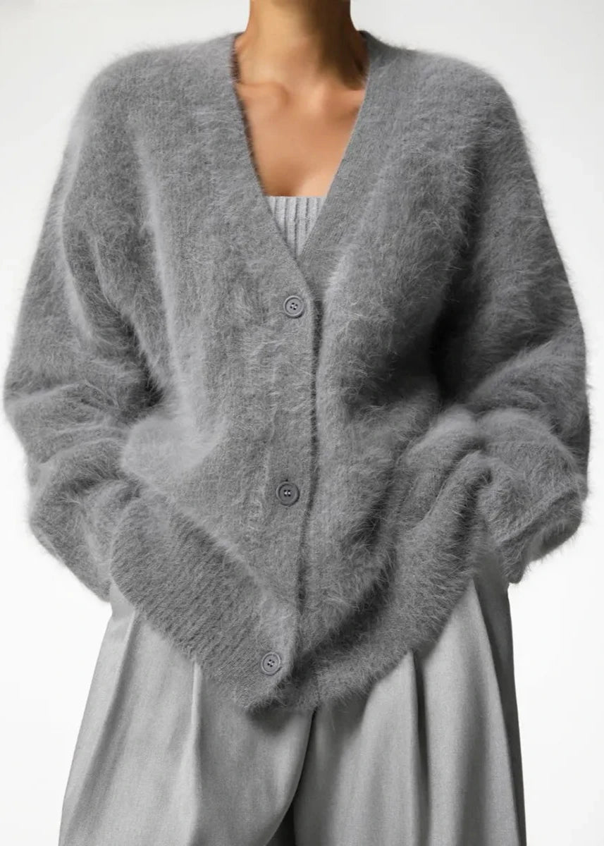 Button Cardigan Soft Knit Relaxed Fit