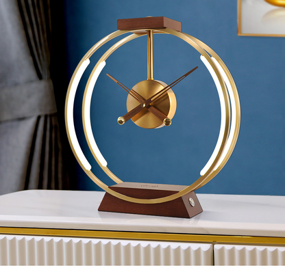 Creative Clock Lamp Modern Simple Bedroom Bedside Light Luxury Decoration Mobile Phone Intelligent Wireless Charging And Storage Lamp