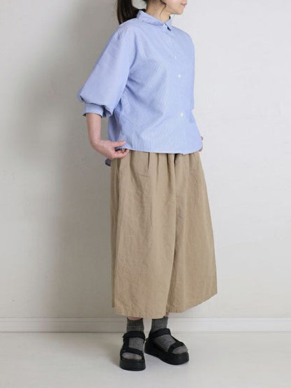 Leisure Fashion Wide Leg Loose Elasticity Solid Color Casual Pants Bottoms