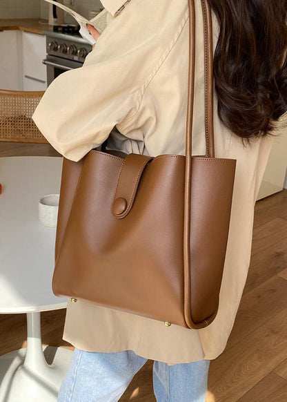 One Shoulder Commuter Tote Premium Leather