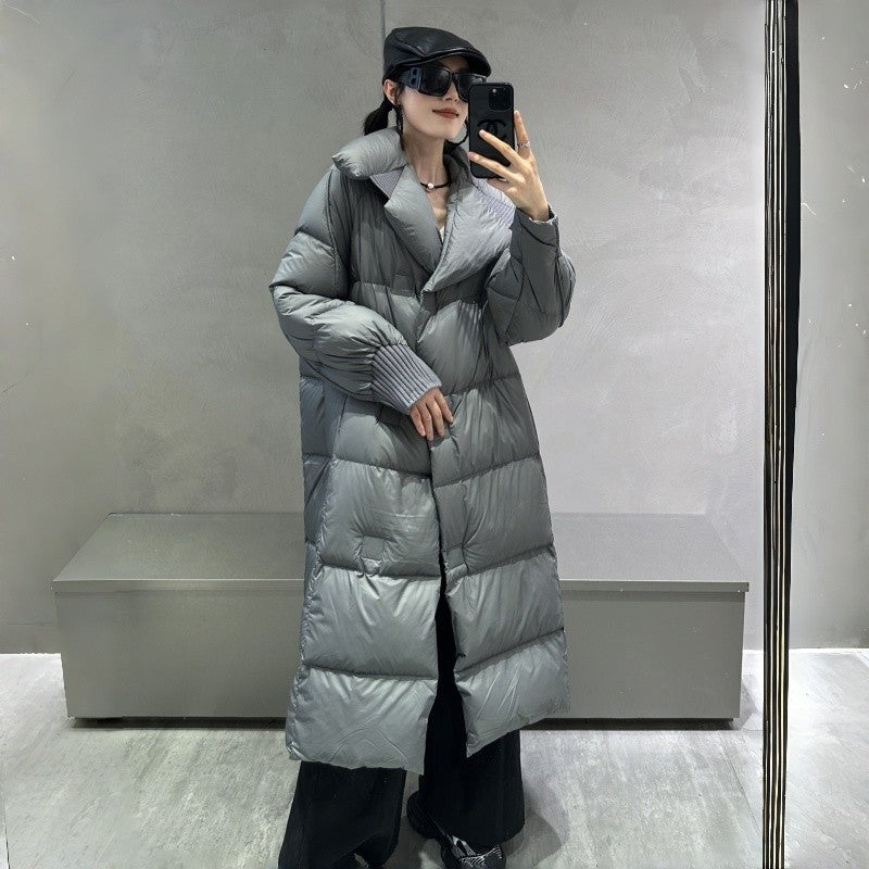 Long Pleeve Padded Polyester Coat Plus Size Loose