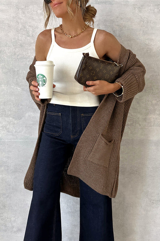 BROWN CARDIGAN
