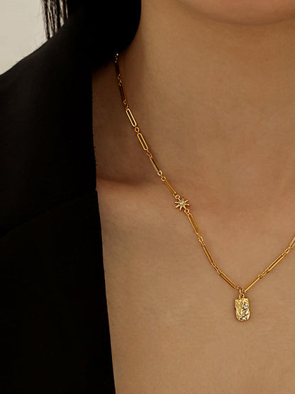 VintageÂ  Diamond Square Necklace