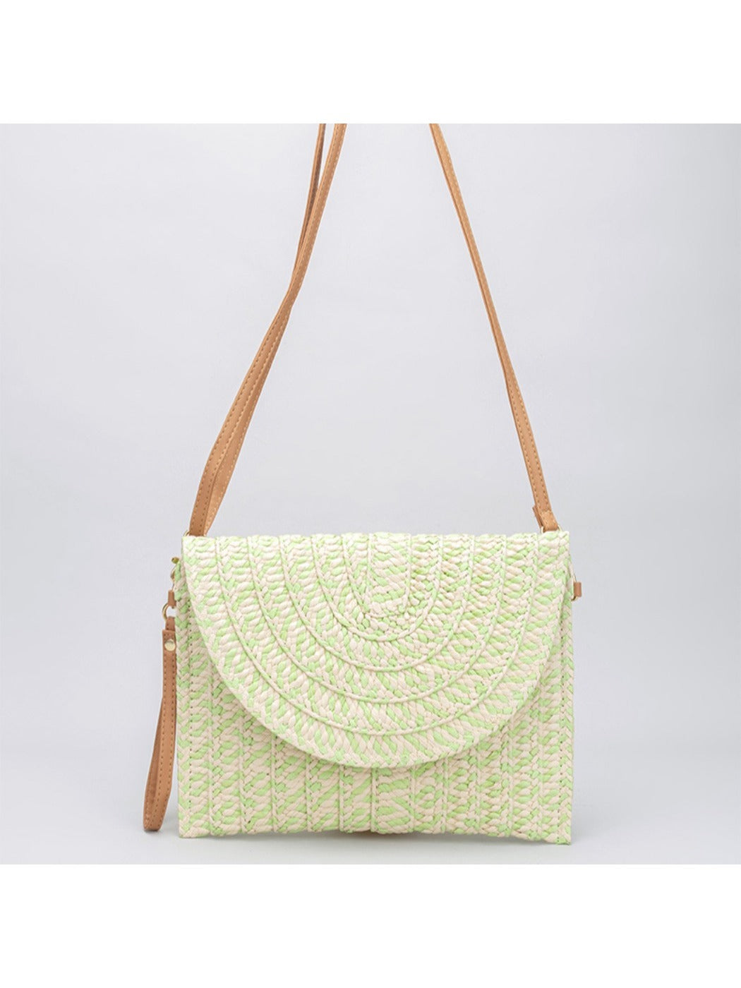 Cosbai - 2-in-1 Minimalist Woven Clutch &amp; Crossbody Bag