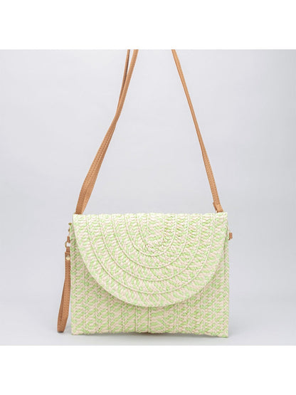 Cosbai - 2-in-1 Minimalist Woven Clutch &amp; Crossbody Bag