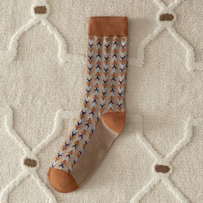 Rufia - Vintage Pattern Women's Socks for Fall &amp; Winter