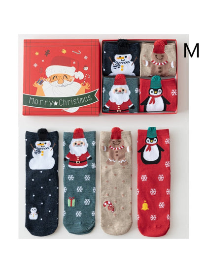 Rufia - Christmas Socks Gift Box Set - Cute &amp; Festive