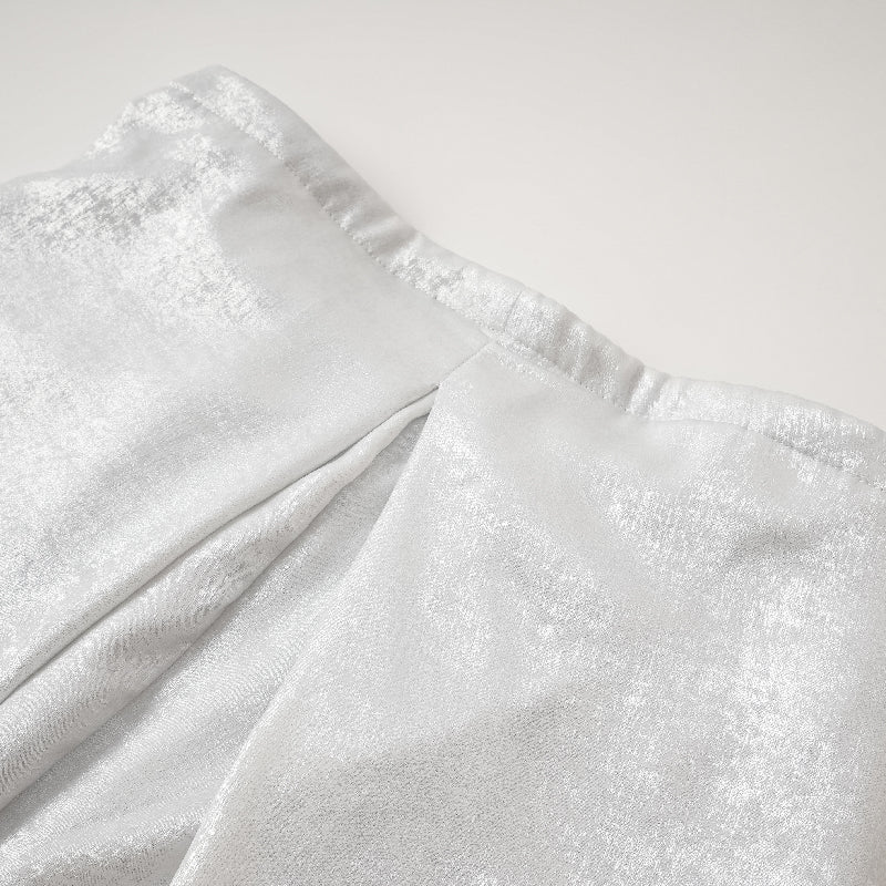Wide Leg Solid Color Strapless Tube Jumpsuits