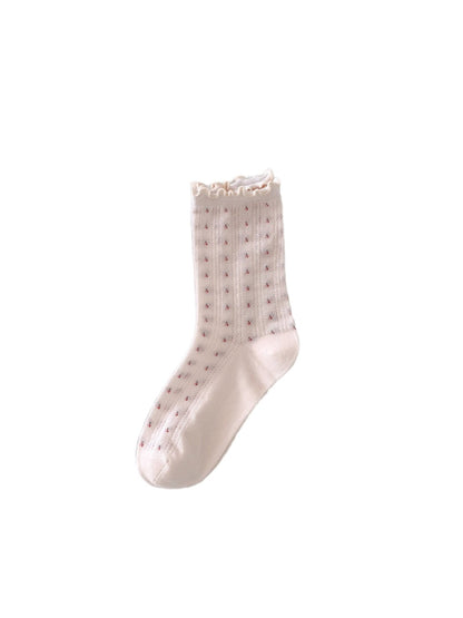 Rufia - Floral Mesh Summer Socks - Feminine &amp; Breezy