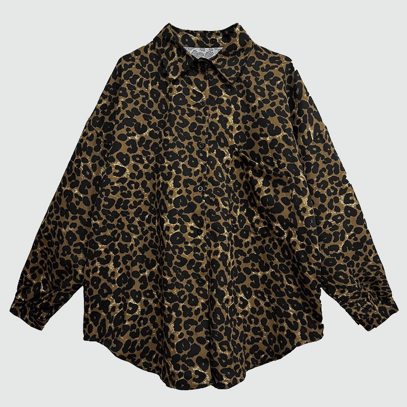 Retro Leopard Print Shirt