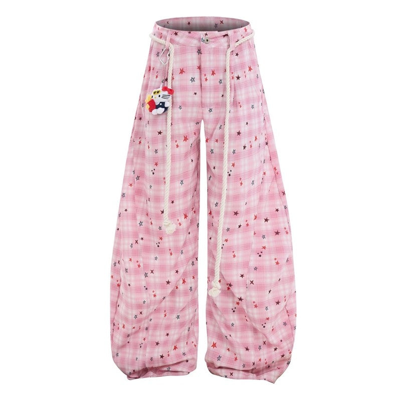 Sweet Curve Pants High Waist Wide Leg Casual