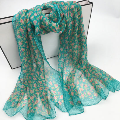 Scarvii - Daisy Print Scarf - Cool &amp; Soft
