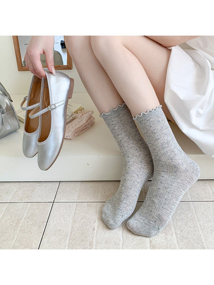 Rufia - Floral Mesh Summer Socks - Feminine &amp; Breezy
