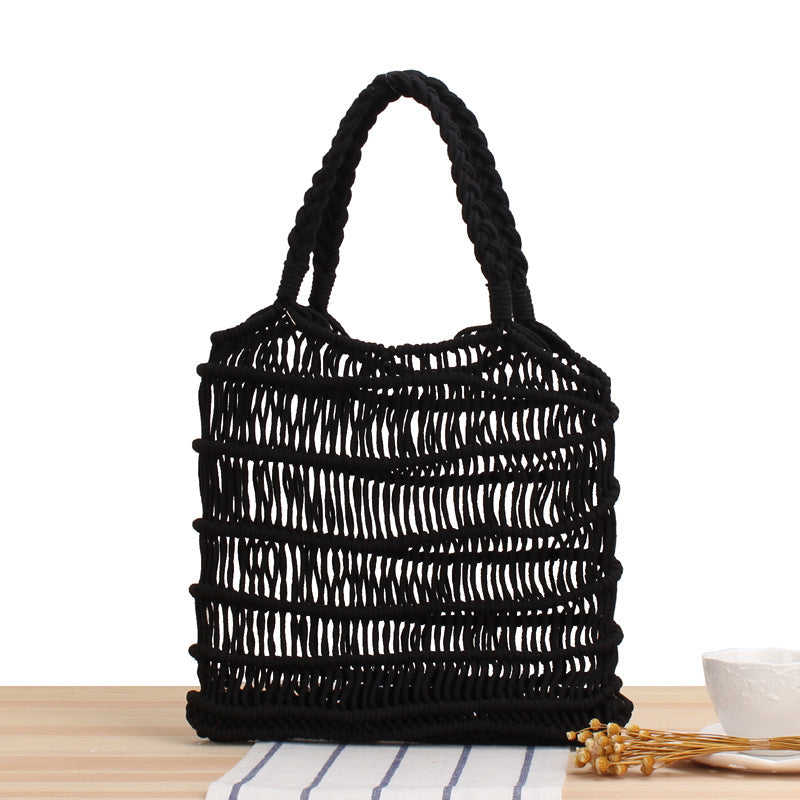 Crochet Market Bag Cotton Cord Net Bag