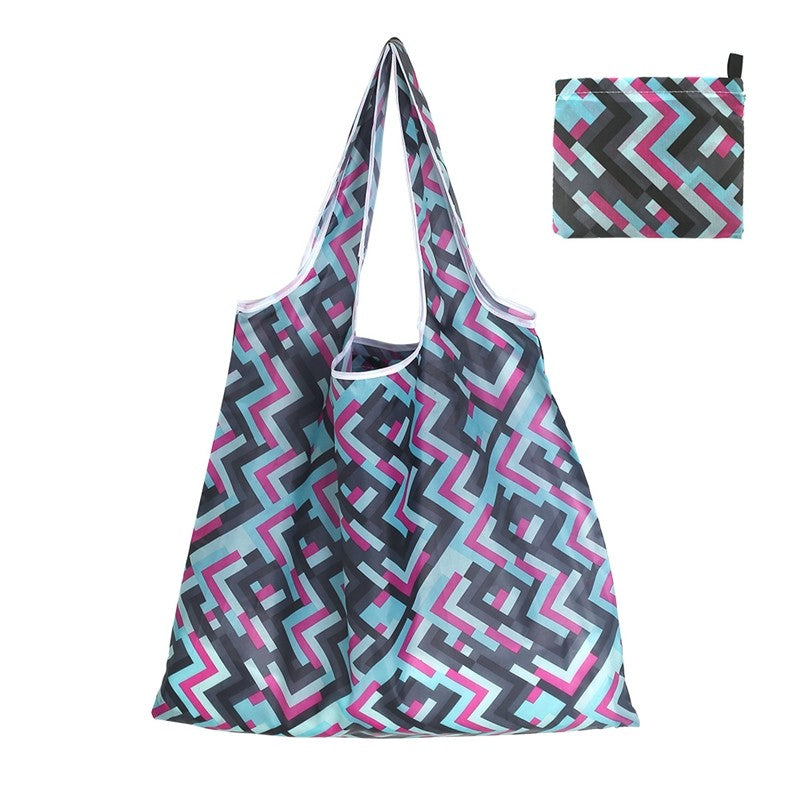 Large Capacity Foldable Shopping Bag Portable Print