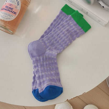 Rufia - Color-Blocked Breathable Mesh Socks