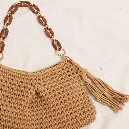 Cosbai - Classic Soft Crochet Sling Bag - Color Available