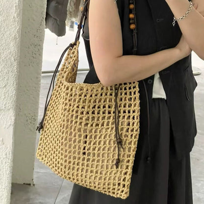 Cosbai - Boho Square Fringe Shoulder Bag - Chic &amp; Simple