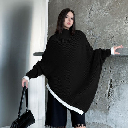 Irregular Batwing Sleeve Sweater