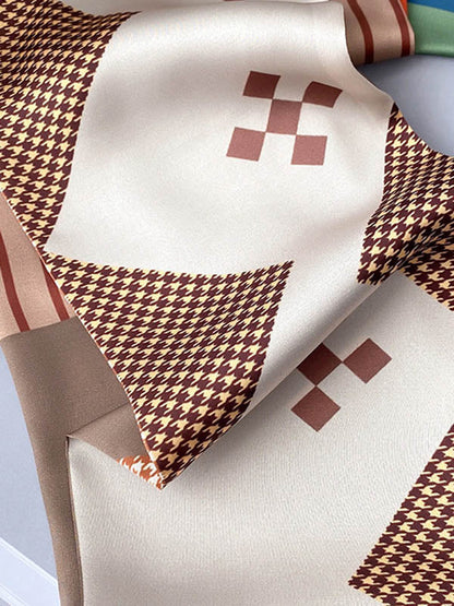 Urban Silk Imitation Striped Printed Scarf