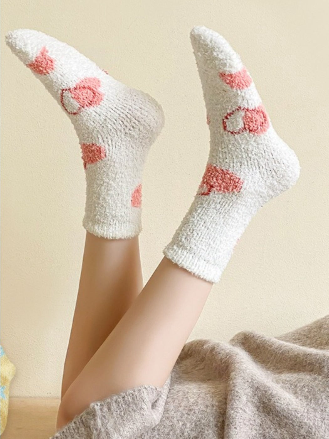 Rufia - Winter Jacquard Mid-calf Sleep Socks